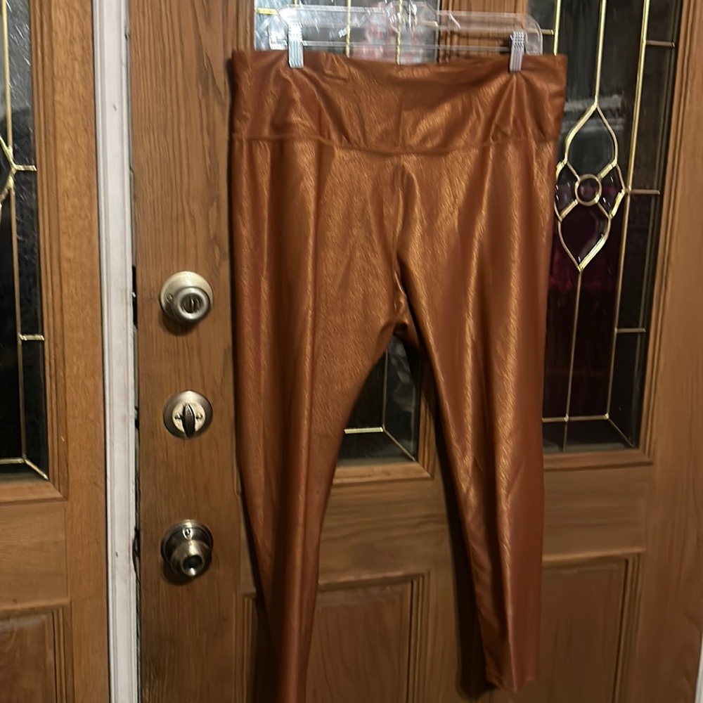 CALIA ENERGIZE COLLECTION HIGH RISE 7/8 LEGGING: COPPER FOIL: NWT: SZ XXL